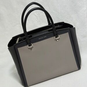 Michael Kors Black and Cream Satchel